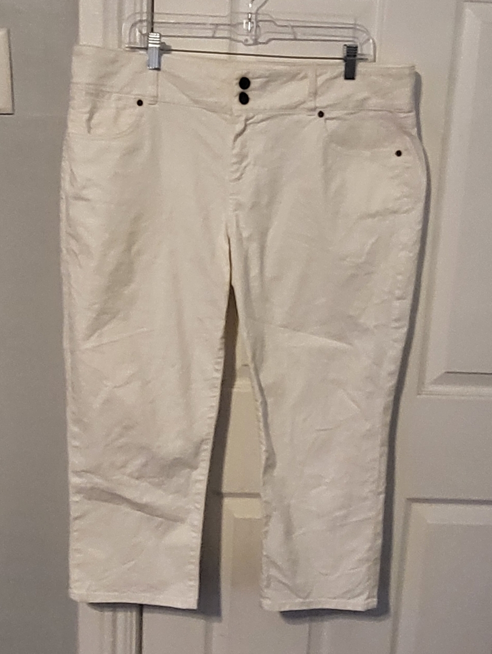Talbots Signature White Crop Jeans